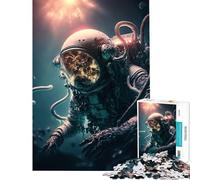 Jigsaw Puzzle for Adults 1000 Pieces Diving Into The Unknown Educational Game Learning Educational Toys Great Gifts And Toys for The Whole Family (Size 50x75cm)