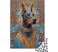 Jigsaw Puzzle for Adults 1000 Pieces Doberman Art Print Adult Jigsaw Puzzle Hands-on Game Pattern Assembly Unique Gifts for Birthday And Christmas 70x50cm/1000pcs