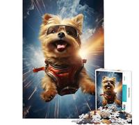 Jigsaw Puzzle for Adults 1000 Pieces Dog in s Rock Album Brain Teaser Game Toy Intellectual Game Great Gifts for Games Improve Memory (Size 38x52cm)