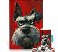 Jigsaw Puzzle for Adults 1000 Pieces dogs flat face Pädagogisches Spielzeug zum Stressabbau Wohnkunstdekor52x38cm