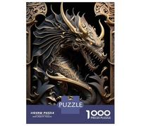 Jigsaw Puzzle for Adults 1000 Pieces Dragon Emperor Art Deco Puzzle for Adults Family Game Improve Memory Parent-child Interaction 38x26cm/1000pcs