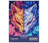 Jigsaw Puzzle for Adults 1000 Pieces Dual Kitsune Puzzle for Adults Family Game Improve Memory Parent-child Interaction 52x38cm/1000pcs