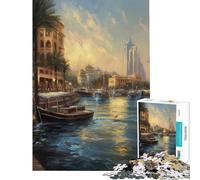 Jigsaw Puzzle for Adults 1000 Pieces Dubai United Arab Emirates Educational Game Learning Educational Toys Great Gifts And Toys for The Whole Family (Size 50x75cm)