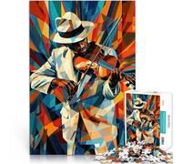 Jigsaw Puzzle for Adults 1000 Pieces Dynamic Violin Player Pädagogisches Familienspiel Ein Kunstwerk75x50cm