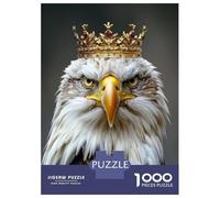 Jigsaw Puzzle for Adults 1000 Pieces Eagle King Teenager Puzzles Fun Games Analysis And Logic Difficult And Challenge 52x38cm/1000pcs