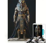 Jigsaw Puzzle for Adults 1000 Pieces Egyptian Pharaoh Statue, Relaxing Games, Train Your Brain And Hands, Unique Birthday And Gifts 50x75cm
