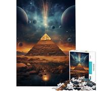 Jigsaw Puzzle for Adults 1000 Pieces Egyptian Pyramids Educational Game Learning Educational Toys Great Gifts And Toys for The Whole Family (Size 38x26cm)
