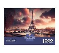 Jigsaw Puzzle for Adults 1000 Pieces Eiffel Tower Paris France-2 Jigsaw Puzzle Relaxing Games Wall Decoration Difficult And Challenge 38x26cm/1000pcs