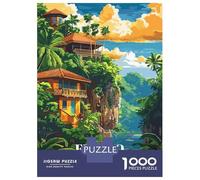 Jigsaw Puzzle for Adults 1000 Pieces, El Nido Philippines Travel Poster Artwork, Mindfulness Activity, Festive Season Fun, Premium Thick Cardboard, 52x38cm/1000pcs