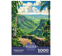 Jigsaw Puzzle for Adults 1000 Pieces, El Yunque National Forest, Puerto Rico Artwork, Mindfulness Activity, Festive Season Fun, Premium Thick Cardboard, 70x50cm/1000pcs