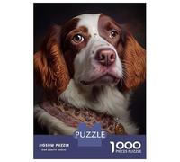 Jigsaw Puzzle for Adults 1000 Pieces, English Springer Spaniel Artwork, Creative Leisure Activity, Seasonal Gift Choice, Durable Puzzle Pieces, 38x26cm/1000pcs