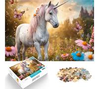 Jigsaw Puzzle for Adults 1000 Pieces EPIC FANTASY UNICORN Stressabbau-Spielzeug mit passendem Poster und Quizblatt75x50cm