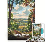 Jigsaw Puzzle for Adults 1000 Pieces Epping Forest Landscape, Relaxing Games, Difficult Hard, Wishlist with Santa Claus 38x52cm