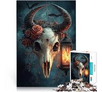 Jigsaw Puzzle for Adults 1000 Pieces Evil Skeleton Educational Stress Relief Toy is ideal as a gift for the whole family 50x70cm