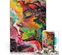 Jigsaw Puzzle for Adults 1000 Pieces Expressions of Her Made of cardboard for and 14 years and over Quiz game Fun at Home Activities, Birthday Present,Travel Gifts。size：26x38cm/10.24x14.96inch