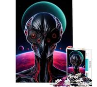 Jigsaw Puzzle for Adults 1000 Pieces Extraterrestrial Alien Educational Game Learning Educational Toys Great Gifts And Toys for The Whole Family (Size 50x75cm)