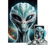 Jigsaw Puzzle for Adults 1000 Pieces Extraterrestrial Alien Fun at Home Activities, Presents for Women Family Game for Age 14+ Game (50x75cm)