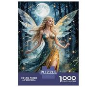 Jigsaw Puzzle for Adults 1000 Pieces Fairy Fantasy Forest Moon Puzzle for Adults Relax Games Perfect Decoration Difficult And Challenge 38x26cm/1000pcs