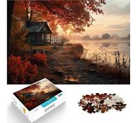 Jigsaw Puzzle for Adults 1000 Pieces Fall landscape Made of wood for and 14 years and over Educational games Secret Santa Gifts。size：50x75cm/19.68x29.52inch