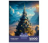 Jigsaw Puzzle for Adults 1000 Pieces Fantasy Castle Floating Puzzles for Adults Relax Games Pattern Assembly for Is Ideal As A Gift 38x26cm/1000pcs