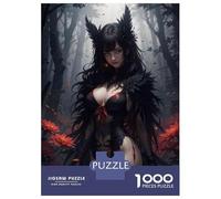 Jigsaw Puzzle for Adults 1000 Pieces Fantasy Forest Fairy Woman Jigsaw Puzzle Relaxing Games Wall Decoration Difficult And Challenge 38x26cm/1000pcs