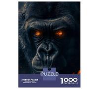 Jigsaw Puzzle for Adults 1000 Pieces Fantasy Gorilla Glowing Jigsaw Puzzle Relaxing Games Difficult Challenge Unique Gifts for Birthday And Christmas 52x38cm/1000pcs