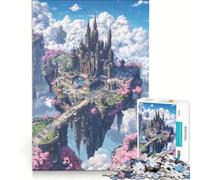 Jigsaw Puzzle for Adults 1000 Pieces Floating Castle in The Sky, Educational Games, Wall Decoration, Birthday Present,Travel Gifts, 38x52cm