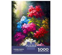 Jigsaw Puzzle for Adults 1000 Pieces Flowers Mom Mother Azalea Jigsaw Puzzle Brain Teaser Game For Family Fun Parent-child Interaction 70x50cm/1000pcs