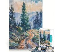 Jigsaw Puzzle for Adults 1000 Pieces Forest Path Serenity, Educational Games, For Family Fun, Artists' Collection, Fine Arts 38X26CM