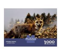 Jigsaw Puzzle for Adults 1000 Pieces Fox in The Forest Jigsaws for Adults Family Game Difficult Hard for Is Ideal As A Gift 70x50cm/1000pcs