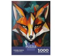 Jigsaw Puzzle for Adults 1000 Pieces Fox Oil Painting Puzzles for Adults Relax Games Pattern Assembly for Is Ideal As A Gift 70x50cm/1000pcs