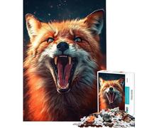 Jigsaw Puzzle for Adults 1000 Pieces Fox Shows What He Can Do Fun at Home Activities, Improve Memory Relax Games for Ages 14 And over (50x75cm)