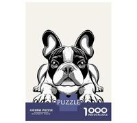 Jigsaw Puzzle for Adults 1000 Pieces, French Bulldog Artwork, Premium Puzzle Challenge, Christmas Puzzle Collection, Durable Puzzle Pieces, 70x50cm/1000pcs
