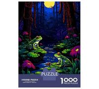 Jigsaw Puzzle for Adults 1000 Pieces Frogs Pixel Art Teenager Puzzles Fun Games Staycation Kill Time for Is Ideal As A Gift 38x26cm/1000pcs