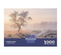 Jigsaw Puzzle for Adults 1000 Pieces Frosty Morning Landscape with Winding Path Teenager Puzzles Fun Games Staycation Kill Time for Is Ideal As A Gift 70x50cm/1000pcs