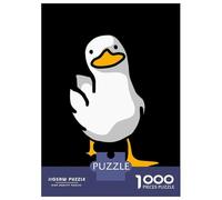 Jigsaw Puzzle for Adults 1000 Pieces Funny White Duck Jigsaw Puzzle Brain Teaser Game Stress Reliever Birthday And Unique Gifts 70x50cm/1000pcs