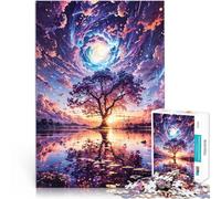 Jigsaw Puzzle for Adults 1000 Pieces Galactic Glade Reflections Lernspielzeug Wunschliste mit dem Weihnachtsmann75x50cm
