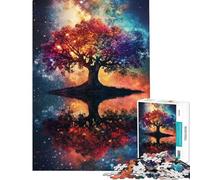 Jigsaw Puzzle for Adults 1000 Pieces Galactic Tree Reflection Toy Intellectual Game Family Games Perfect Decoration Great Gifts And Toys (size 38x52cm)