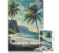 Jigsaw Puzzle for Adults 1000 Pieces Galapagos Island, Ecuador Beautiful Design Game Perfect Decoration Gift Birthday Size 50x75cm