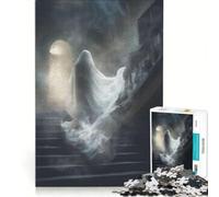 Jigsaw Puzzle for Adults 1000 Pieces Ghost in A White Shroud, Relaxing Games, Train Your Brain And Hands, Unique Birthday And Gifts 38x26cm