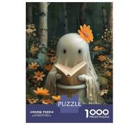 Jigsaw Puzzle for Adults 1000 Pieces Ghost Sitting on Toilett Teenager Puzzles Fun Games Staycation Kill Time for Is Ideal As A Gift 70x50cm/1000pcs