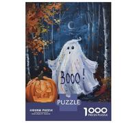 Jigsaw Puzzle for Adults 1000 Pieces Ghostly Halloween Forest Puzzle for Adults Relaxing Games For Family Fun Difficult And Challenge 38x26cm/1000pcs