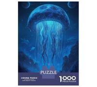 Jigsaw Puzzle for Adults 1000 Pieces Giant Jellyfish in Alien Landscape Jigsaw Puzzle Relaxing Games Difficult Challenge Unique Gifts for Birthday And Christmas 52x38cm/1000pcs