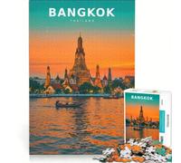 Jigsaw Puzzle for Adults 1000 Pieces Golden Dawn over Wat Arun, Educational Games, Wall Decoration, Birthday Present,Travel Gifts, 38x52cm