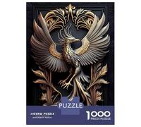 Jigsaw Puzzle for Adults 1000 Pieces Golden Glory Phoenix Teenager Puzzles Fun Games Staycation Kill Time for Is Ideal As A Gift 38x26cm/1000pcs