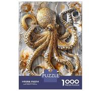 Jigsaw Puzzle for Adults 1000 Pieces Golden Octopus Elegance Jigsaws for Adults Toy Wall Decor Improve Memory for Is Ideal As A Gift 52x38cm/1000pcs