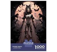 Jigsaw Puzzle for Adults 1000 Pieces Gothic Vampire Woman Art Print Puzzles for Adults DIY Toys Perfect Decoration Birthday And Unique Gifts 70x50cm/1000pcs