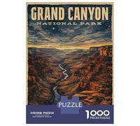 Jigsaw Puzzle for Adults 1000 Pieces Grand Canyon National Park Vintage Puzzle for Adults Relax Games Perfect Decoration Difficult And Challenge 38x26cm/1000pcs