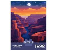 Jigsaw Puzzle for Adults 1000 Pieces Grand Canyon Night Jigsaw Puzzle Relaxing Games Difficult Challenge Unique Gifts for Birthday And Christmas 38x26cm/1000pcs