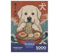Jigsaw Puzzle for Adults 1000 Pieces Great Pyrenees Ramen Teenager Puzzles Fun Games Staycation Kill Time for Is Ideal As A Gift 70x50cm/1000pcs
